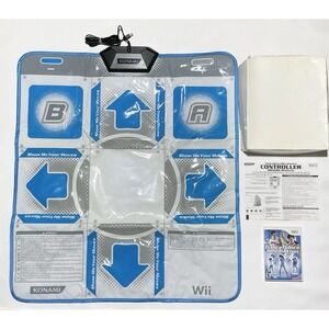 Dance Dance Revolution Game And Dance Pad Bundle - Nintendo Wii - Tested Working
